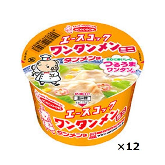 エースコック   ミニワンタンメン タンメン味 39g×12個