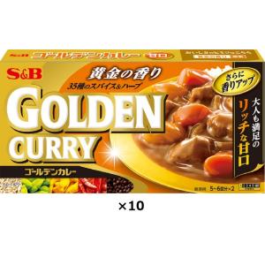 エスビー ゴールデンカレー 甘口 198g×10
