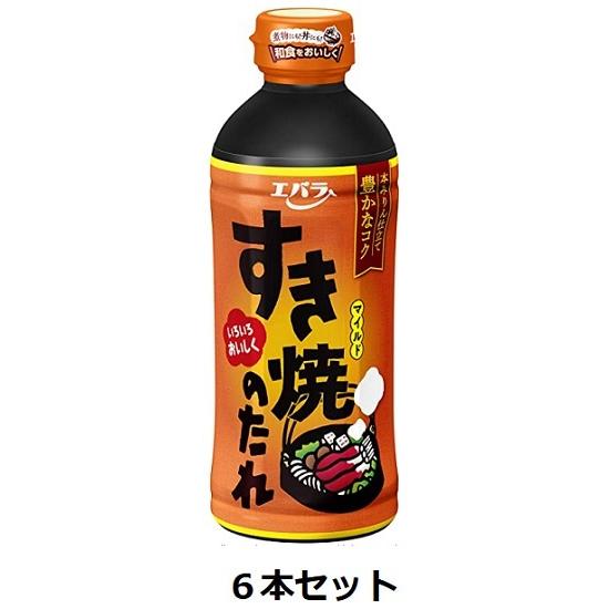 エバラ食品 すき焼のたれ マイルド 500ml×6本セット