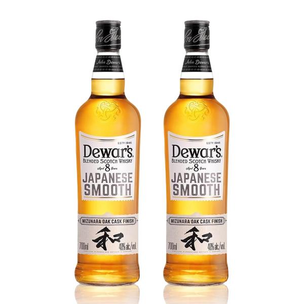 ウイスキー 40度 デュワーズ ジャパニーズスムース 8年 700ml 2本セット 正規 箱なし 送...
