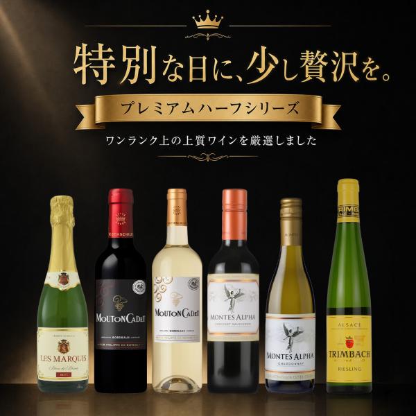 特別な日に、少し贅沢を。プレミアムなハーフ 6本セット 今日はどれにしよう？ ワインセット シリーズ...