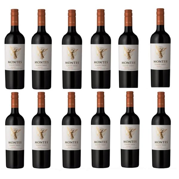 ワインセット モンテス クラシック マルベック 750ml 赤 12本セット 送料無料