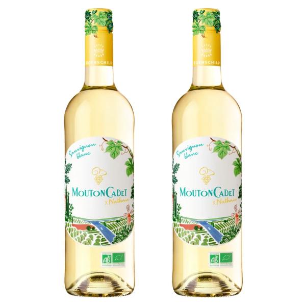 ワインセット ムートン カデ ソーヴィニヨン オーガニック バイ ナタン 白 750ml×2本セット...