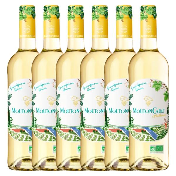 ワインセット ムートン カデ ソーヴィニヨン オーガニック バイ ナタン 白 750ml×6本セット...
