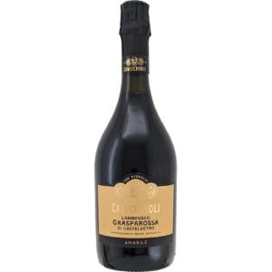カビッキオーリランブルスコ ロッソ グラスパロッサ アマービレ 750ml 箱なし イタリア 微発泡...