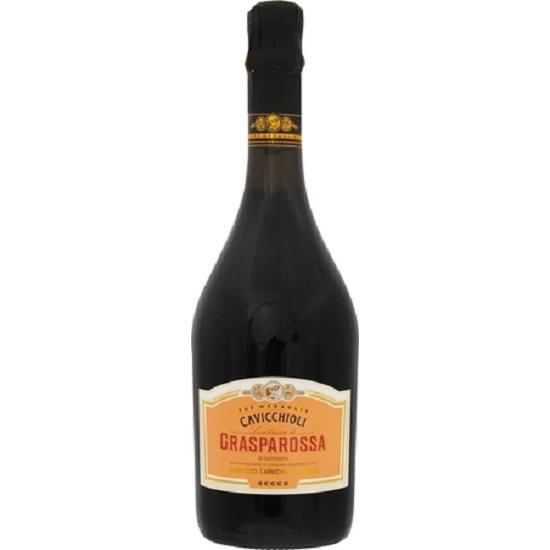 カビッキオーリランブルスコ ロッソ グラスパロッサ セッコ［NV］750ml 赤泡 wine