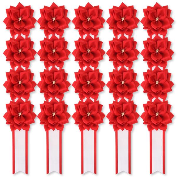 全24色 リボン胸章 記章 徽章 小リボンバラ 20個セット