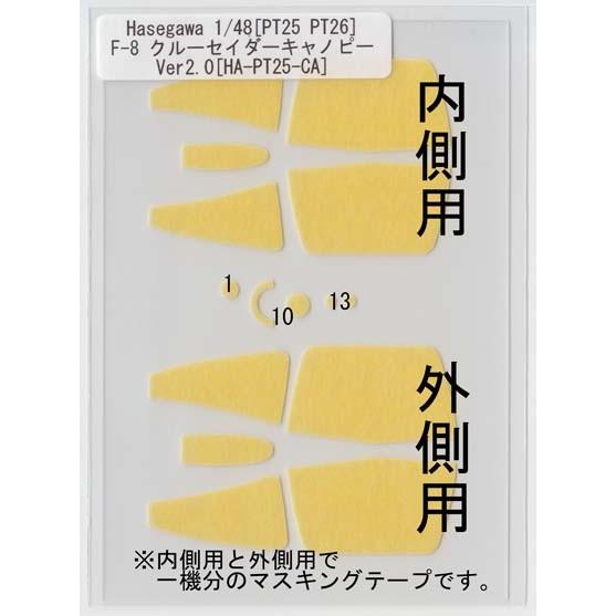 Hasegawa 1/48 PT25 26 F-8クルーセイダーキャノピーマスキング