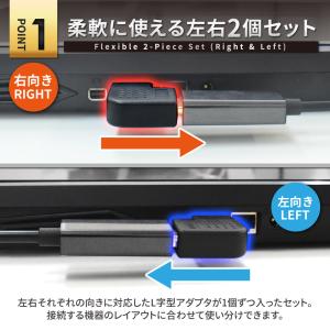 HDMI 変換アダプタ 2種 2個セット 90...の詳細画像3