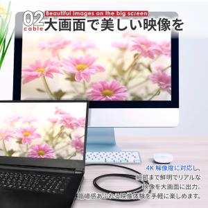 HDMI 変換ケーブル Type-C 変換アダ...の詳細画像4