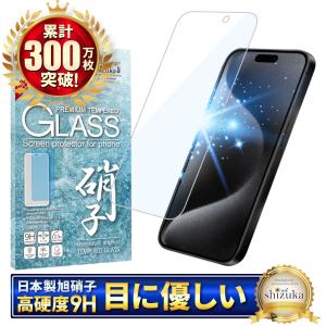 iPhone15 Pro Max iPhone15 Plus ガラスフィルム 保護フィルム ブルーライトカット iphone15promax 15plus 液晶保護フィルム shizukawill シズカウィル