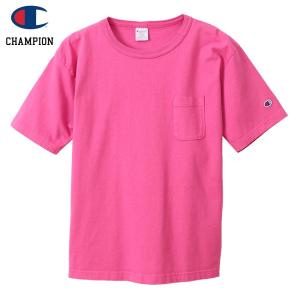 Champion チャンピオン T1011 POCKET-Tee MADE IN USA / D.PINK｜masphalto