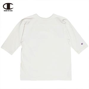 Champion "MADE IN USA" T1011 3/4スリーブフットボールTシャツ  / WHITE｜masphalto