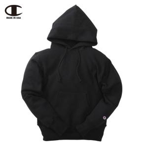 Champion REVERSE WEAVE "MADE IN USA" HOODED SWEAT SHIRTS / (090)BLACK｜masphalto