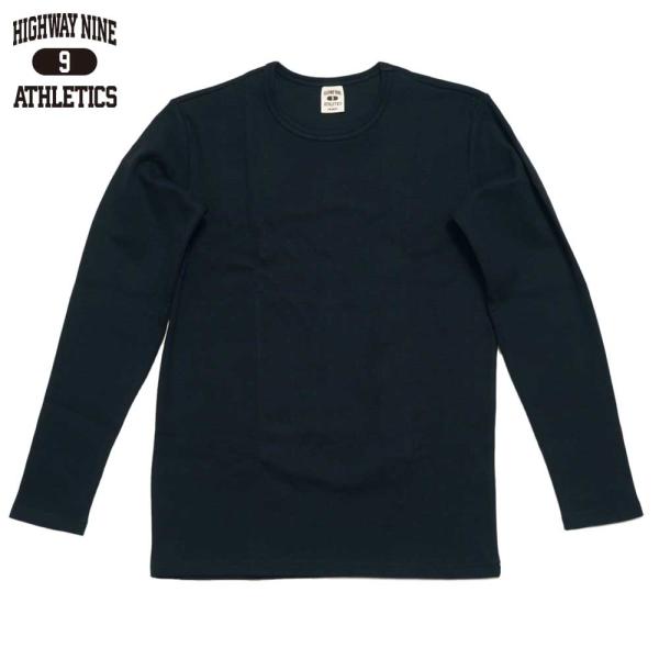 HIGHWAY NINE ハイウェイナイン C-NECK RIB L/S Tee  / BLACK