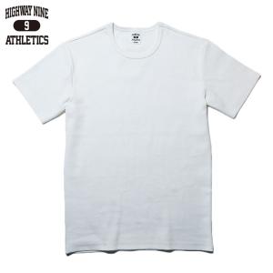 HIGHWAY NINE ハイウェイナイン C-NECK RIB S/S Tee / WHITE