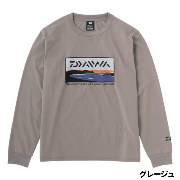 ダイワ ウェア DE-8423 グラフィックロングTシャツ サーフ XL グレージュ