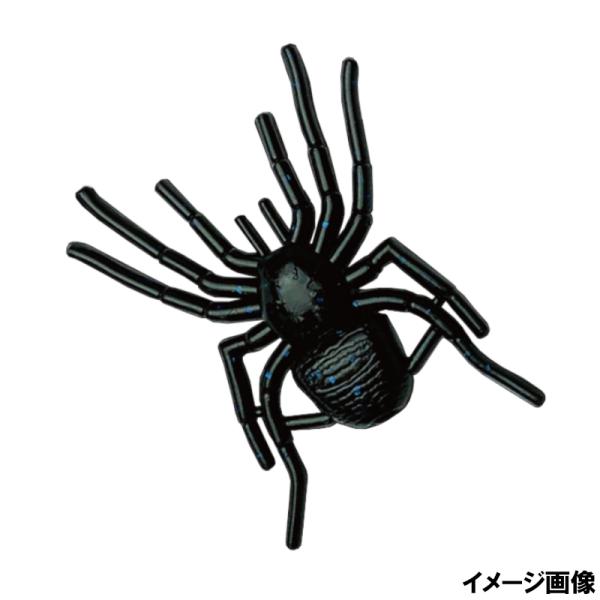 ガンクラフト ワーム ビックスパイダー マイクロ #33 ヴェノムブラックラメ【ゆうパケット】