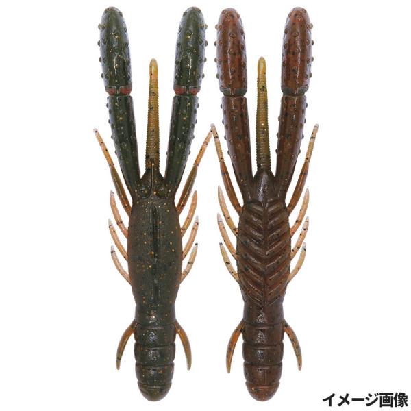 ボトムアップ ワーム ブルスホッグダディ 3.7インチ T278 MOSSY SHRIMP【ゆうパケ...