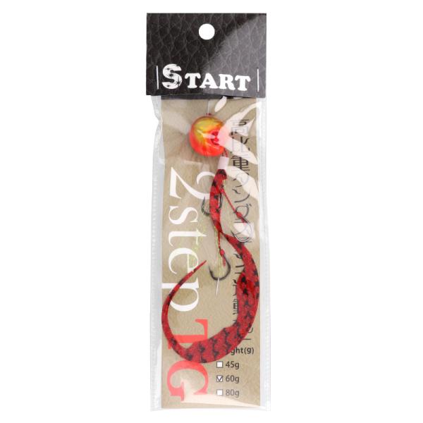 【現品限り】 スタート タイラバ 2step TG コンプリート 60g 紅早生×紅ゼブラ【ゆうパケ...
