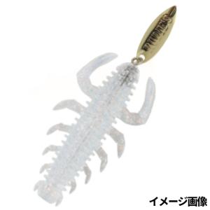 ルーディーズ ワーム ハタ喰い・蟲 2.4インチ クリアホロ【ゆうパケット】