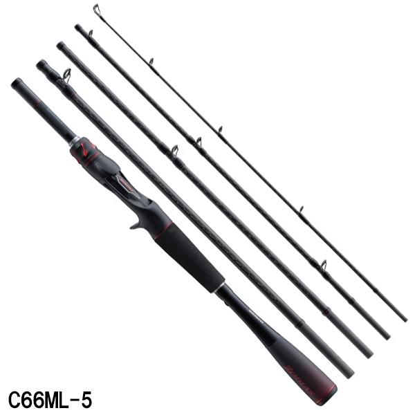 【アウトレット】 シマノ バスロッド ゾディアス (パックロッド) C66ML-5 モバイルロッド ...