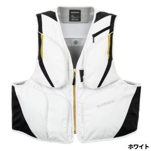 シマノ ウェア 2WAY ショートベスト XL ホワイト VE-520W mastak_4969363847287