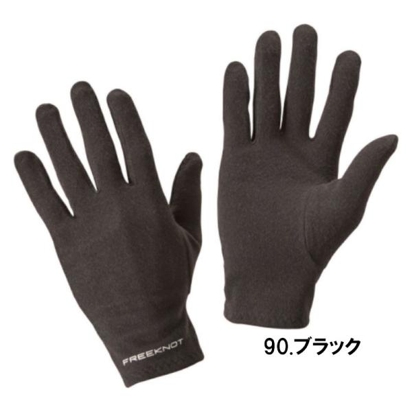 防寒ウェア フリーノット レイヤーテックインナーグローブ(フルフィンガー) S ブラック Y4612...