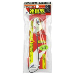 船太刀魚テンヤ速掛型 フッ素コーティングフック 30号 1 スクラッチベイト