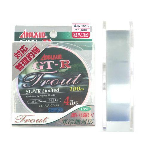 サンヨーナイロン アプロード ＧＴ−Ｒ トラウトスーパーリミテッド １００ｍ ４ｌｂ【ゆうパケット】