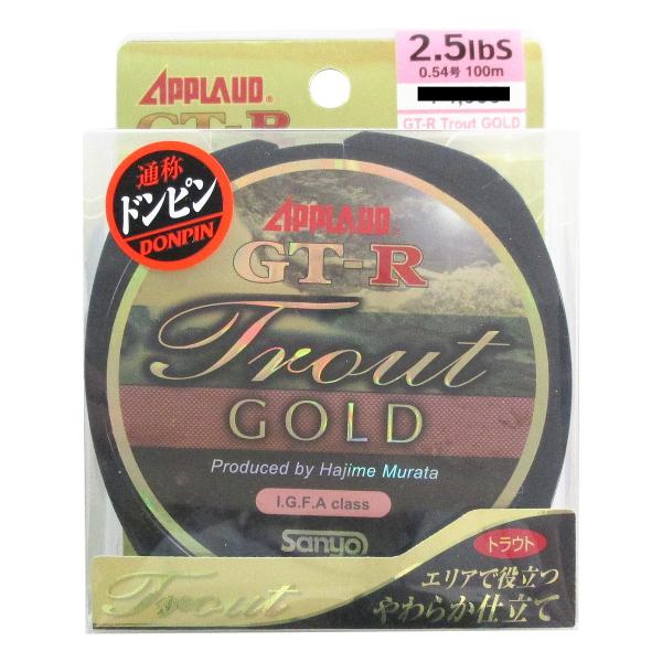 サンヨーナイロン ＧＴ−Ｒ トラウト ＧＯＬＤ１００ｍ ２．５ＬＢ【ゆうパケット】
