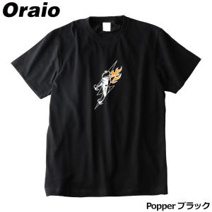 ウェア Oraio (オライオ) グラフィックTシャツ L Popper ブラックの商品画像