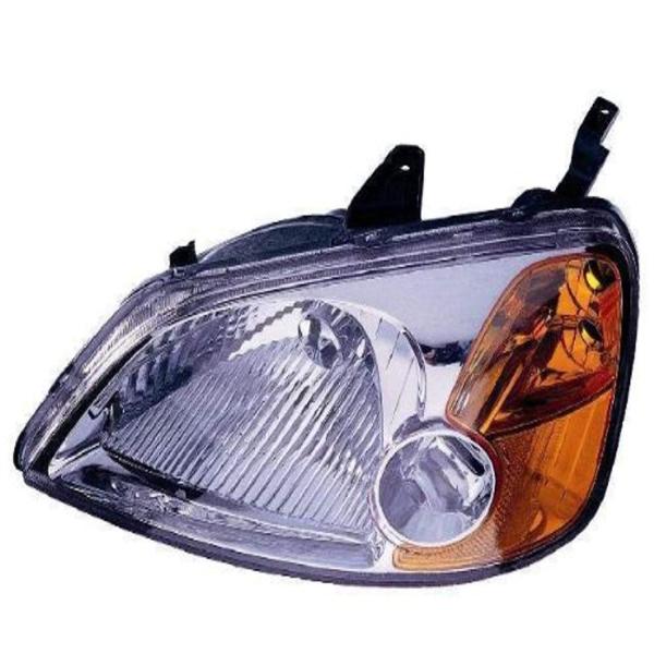 【並行輸入品】 Depo ホンダシビック交換用ヘッドライトアセンブリ 3171119LAS DEPO...