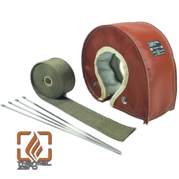 【並行輸入品】Thermal Zero Red T3 ターボブランケット ヒートシールド 断熱キット...