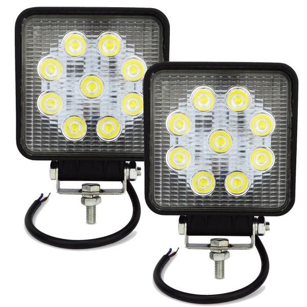 【並行輸入品】 Willpower 2PCS 4 in Suqare Spot LED Work L...