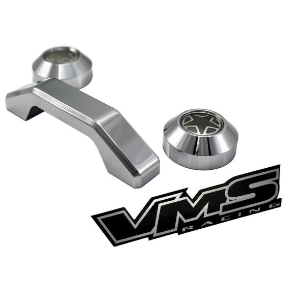 【並行輸入品】VMS Racing クロームフロントガラスバンパーレストとフットマンループバータイダ...