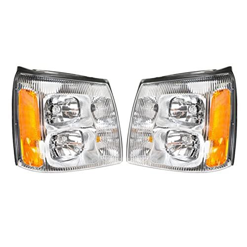 【並行輸入品】 ヘッドライト ヘッドライト LH&amp;RH ペアセット 02 キャデラック エスカレード...