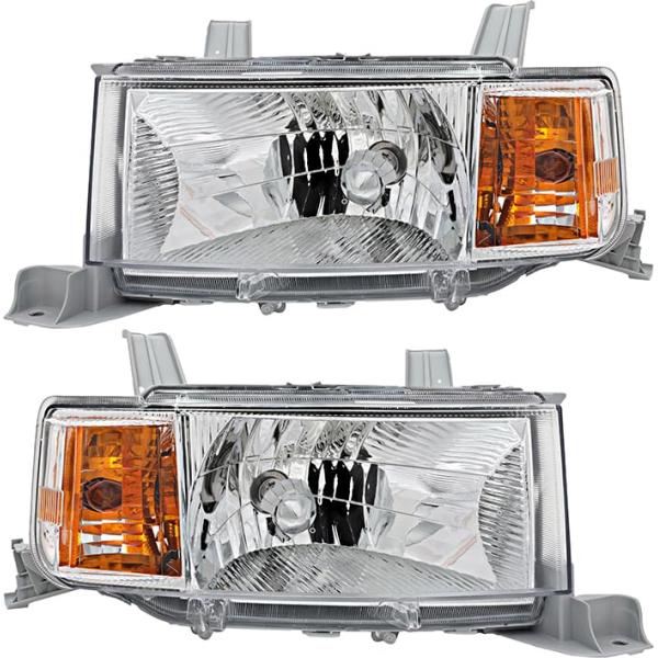 【並行輸入品】 Scion xB ヘッドライトランプセット ゴールド神社 ハロゲンドライバーと助手席...