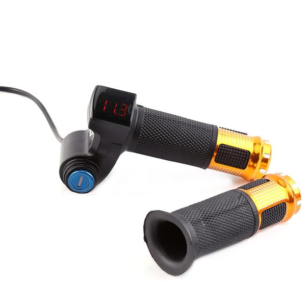 【並行輸入品】Bike Throttle Grip LCD Screen Twist Throttl...