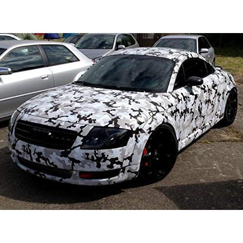 【並行輸入品】BESTeck Snow Camo Camouflage Vinyl Film Wra...