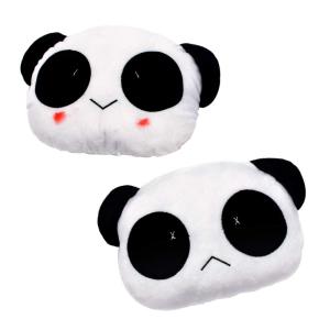 【並行輸入品】seemehappy かわいいオートネックピロー フラシ天 パンダ カーヘッドレスト ネックサポート クッション枕 2個 seem
