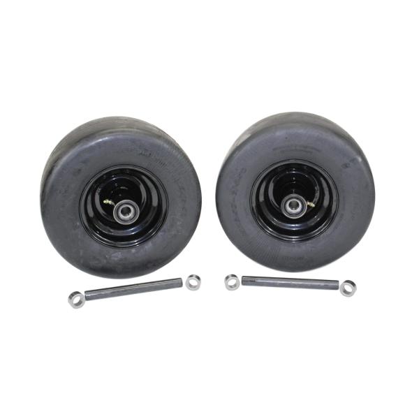 【並行輸入品】(2個セット) 13x6.50 6 半空気圧フラットフリースムーズ 6x4.5ブラック...