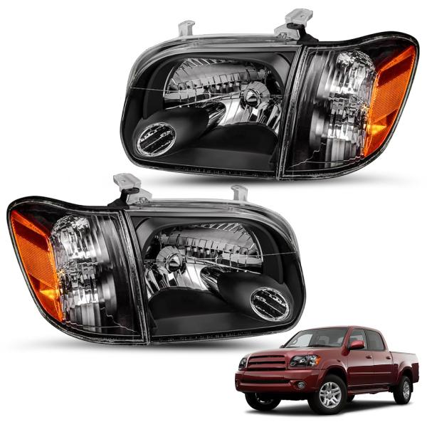 【並行輸入品】 JSBOYATヘッドライトアセンブリ2005 2006 タンドラダブル/クルーキャブ...