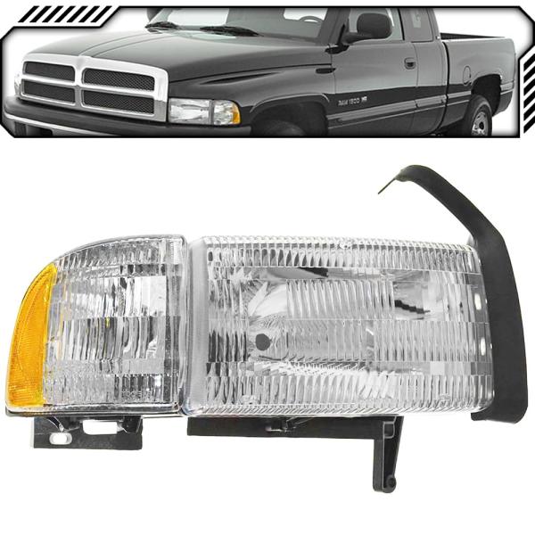 【並行輸入品】 EPIC LIGHTING OEスタイル交換用ヘッドライトアセンブリ ダッジ1994...