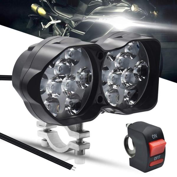 【並行輸入品】 HENLIX Motorcycle Driving Lights 3000LM Su...