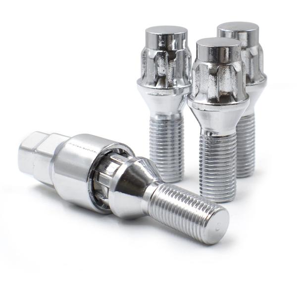 【並行輸入品】ホイールアクセサリーパーツ 14x1.25 クローム   コーンシート   プレミアム...