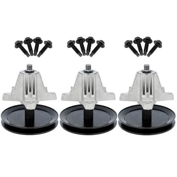 【並行輸入品】SCITOO Lawn Mower Spindles with Bolts Spind...