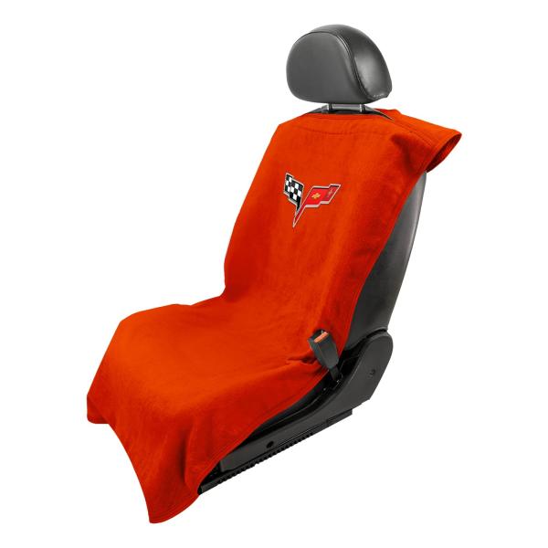 【並行輸入品】Seat Armourタオルシートカバーとプロテクター、コルベットC8用、レッド Se...