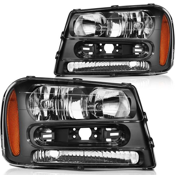 【並行輸入品】 ECCPP ヘッドライトアセンブリ シボレー トレイルブレイザー 2002 2009...