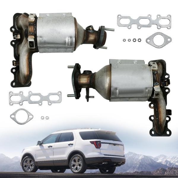 【並行輸入品】Blrack 674 255 674 256 フロント左右触媒コンバーター 2013 ...